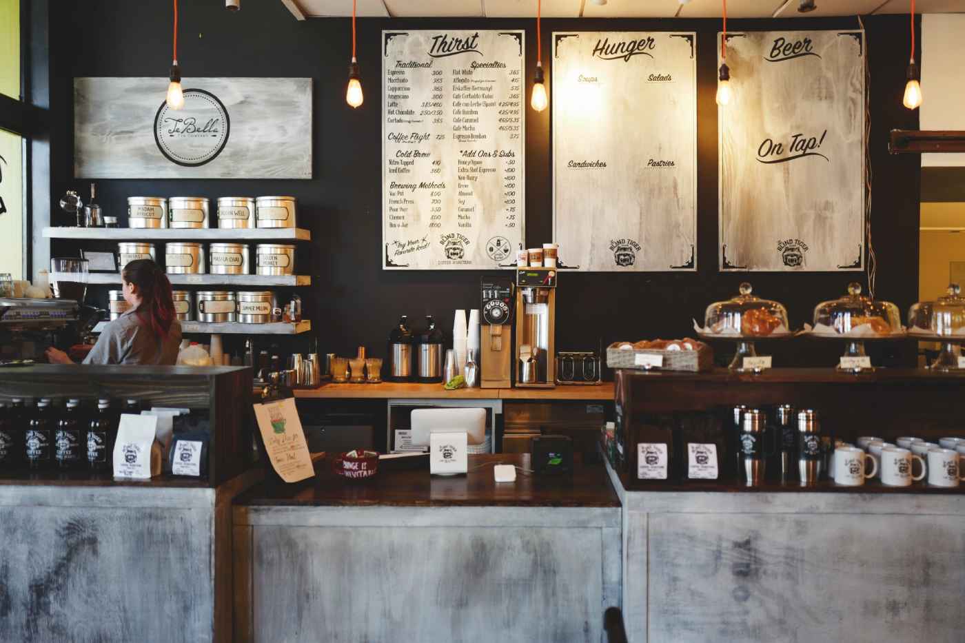 Café Interiors and branding
