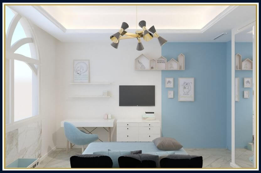 Home- Interiors- Wall - Blue