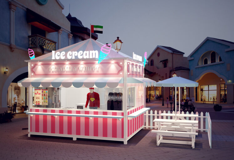 Ice Crem Kiosk Shop