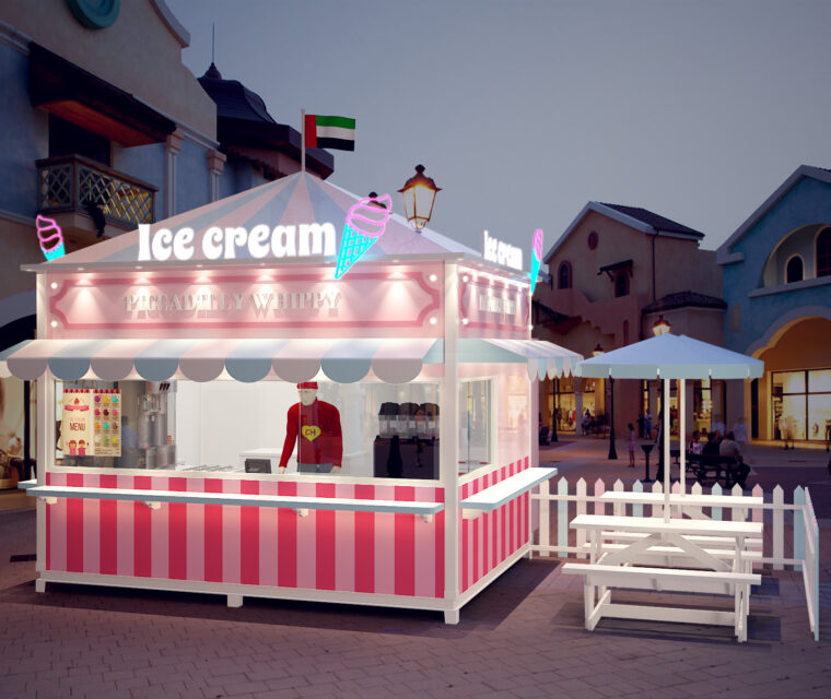 Ice Crem Kiosk Shop