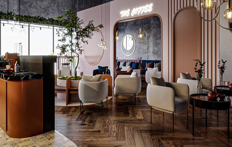 Cafe seating space