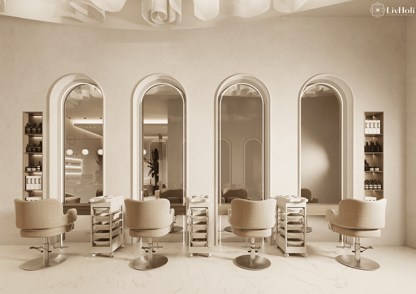 Spa-Like Salon Interiors